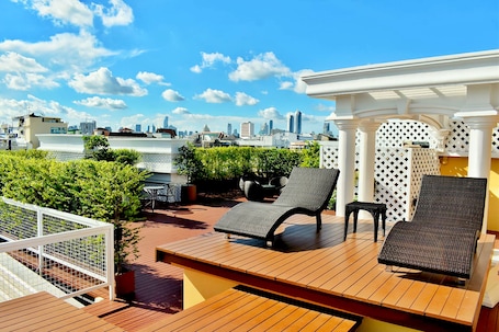 Rooftop terrace. Siri Oriental Bangkok Hotel