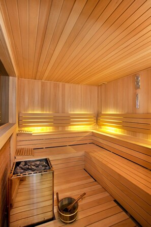 Sauna, tyrkisk bad/hammam, kropsbehandlinger, hydroterapi