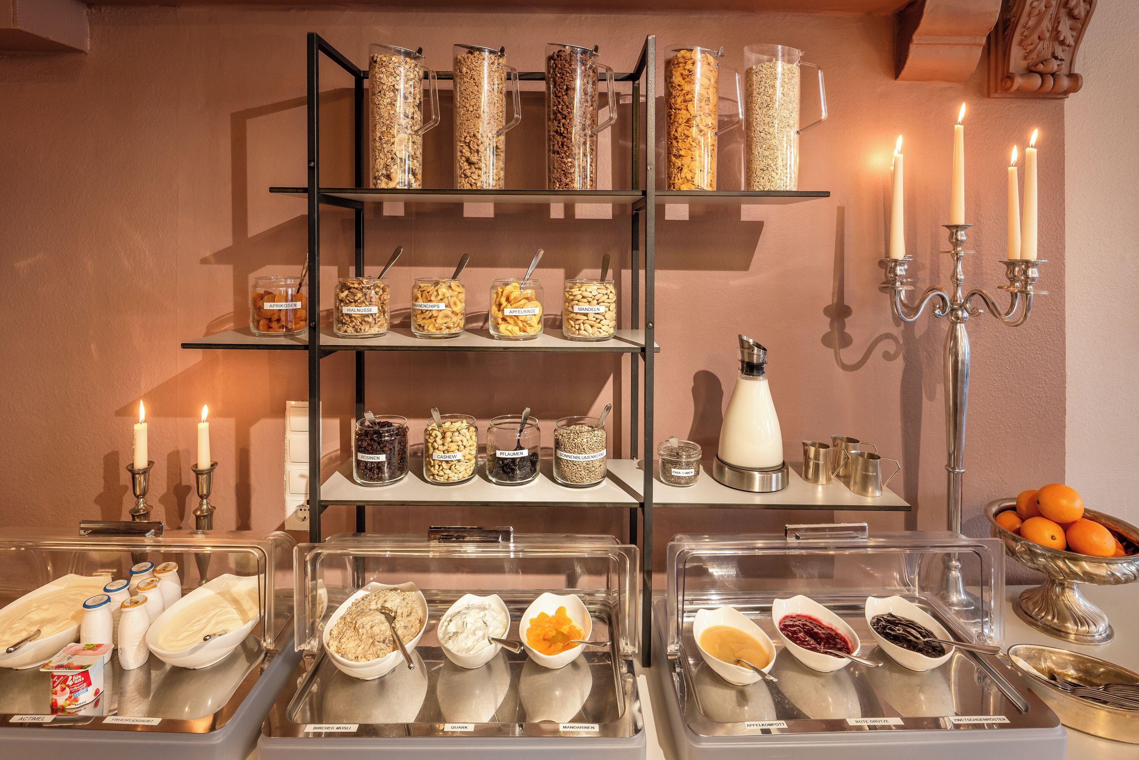 daily buffet breakfast (eur 18 per person)