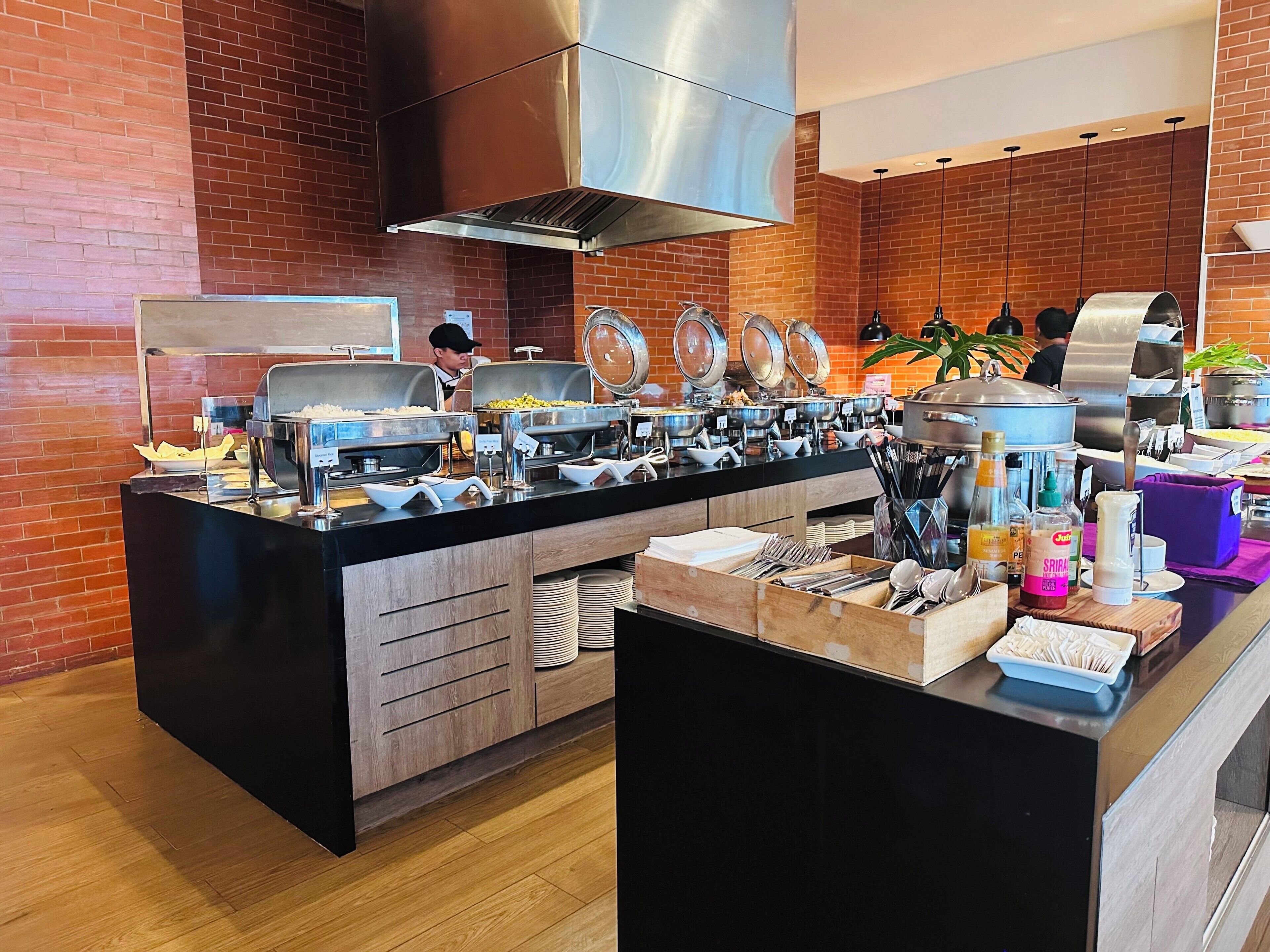 daily buffet breakfast (php 850 per person)