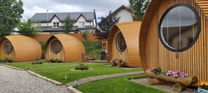 Doppelzimmer, mit Bad (Garden Pod) | Garten