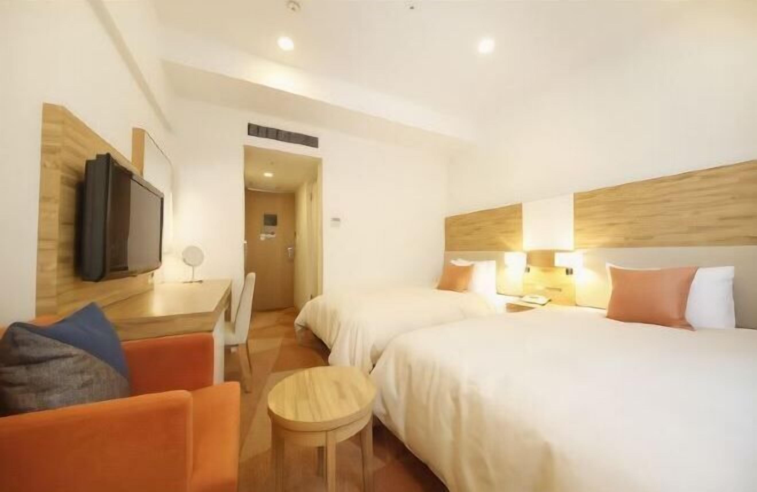 Desk, blackout curtains, soundproofing, iron/ironing board