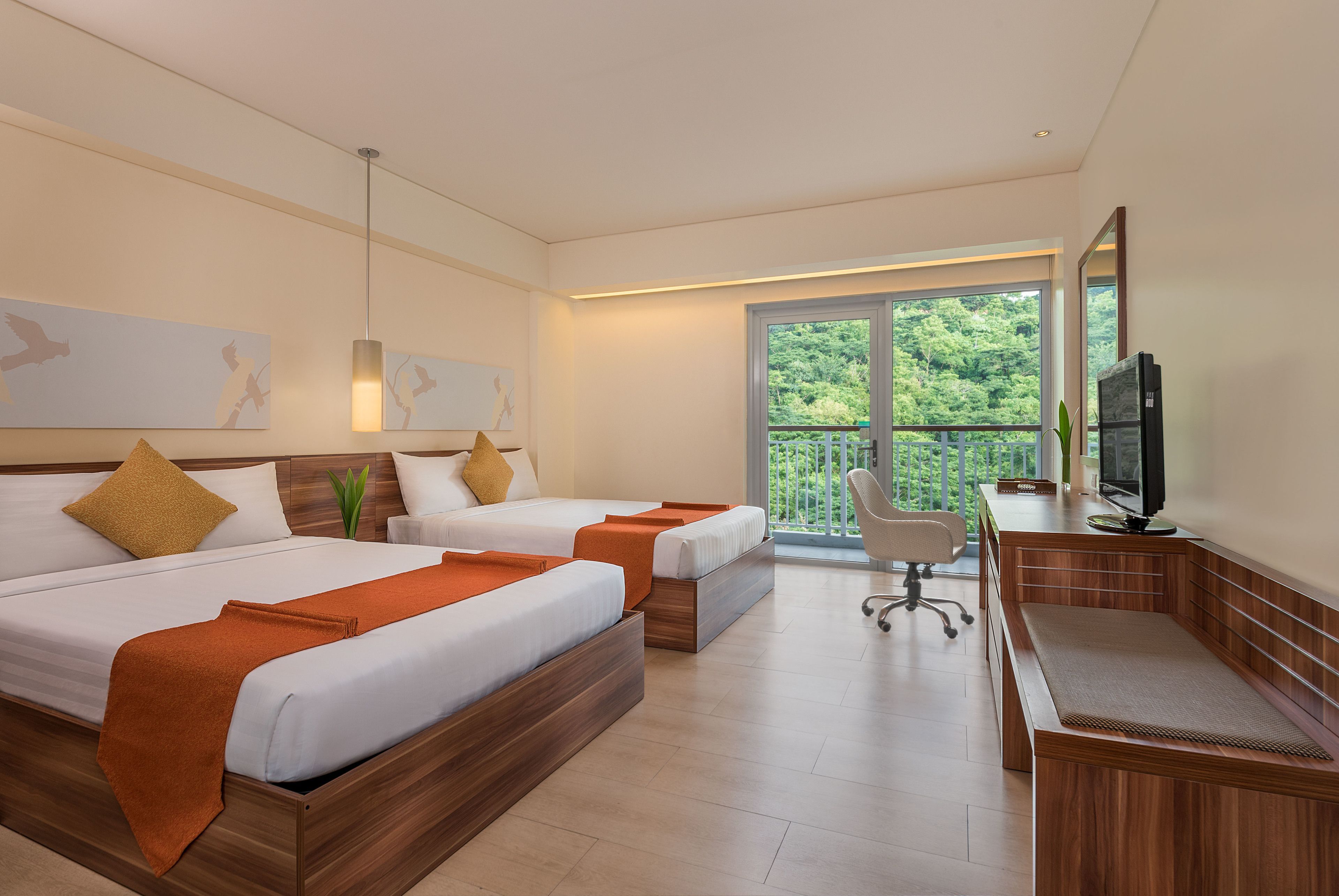 In-room safe, desk, blackout drapes, iron/ironing board