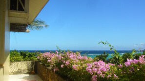 Duplex Building Studio Apt. Sea View with Fan | View from room - Sunrise Palais Boracay (Boracay Island)