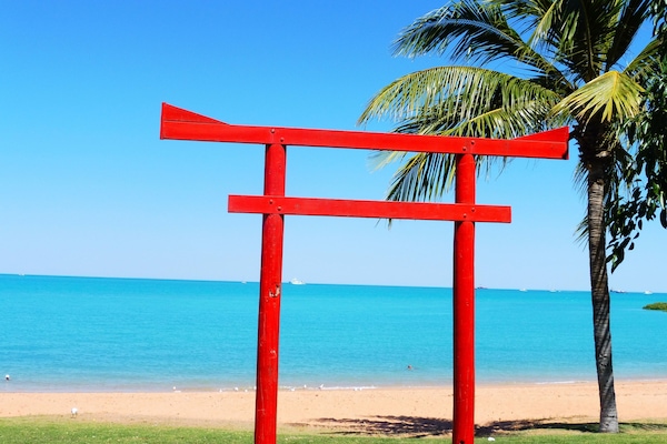 Beach nearby, white sand