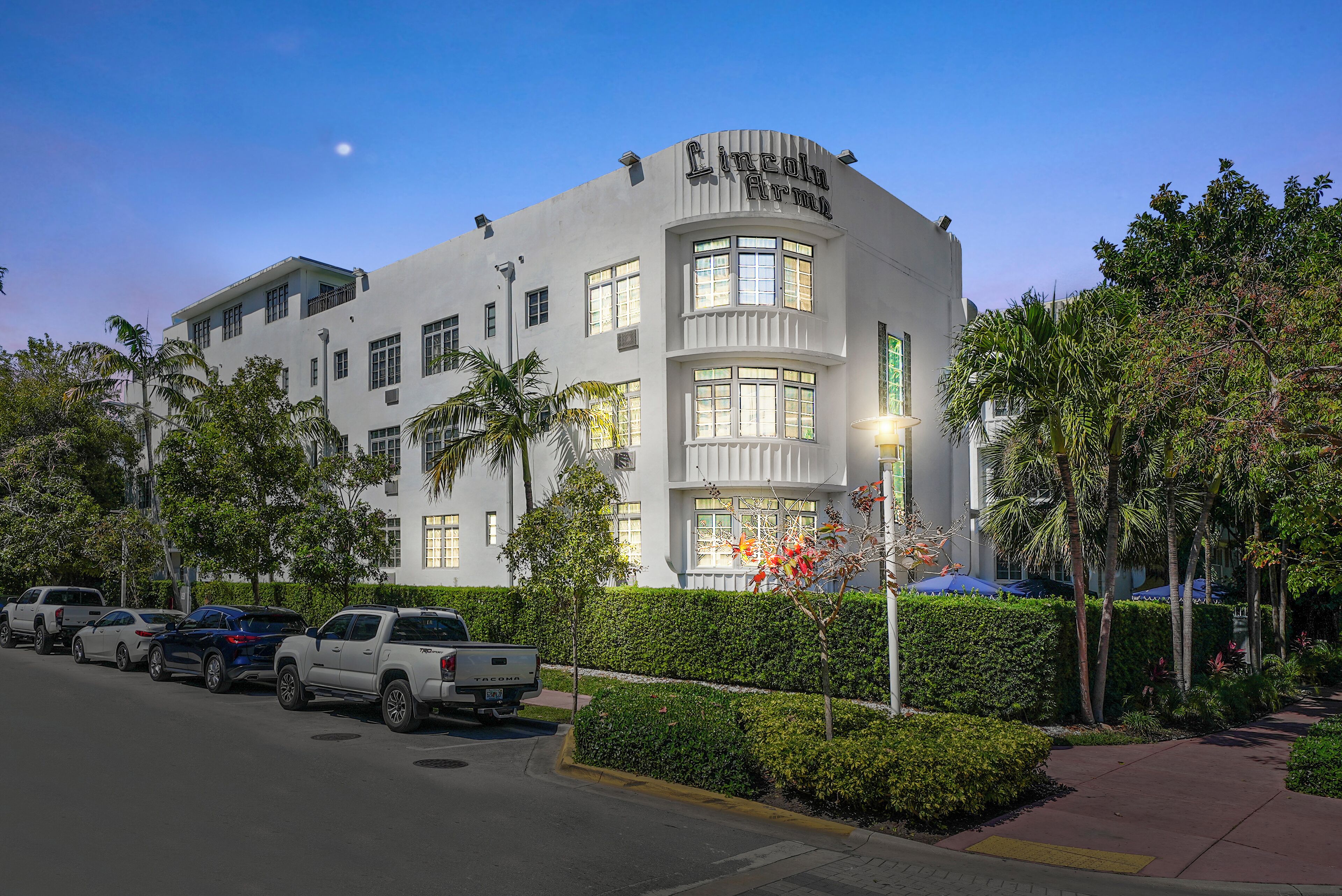 front of property – evening/night