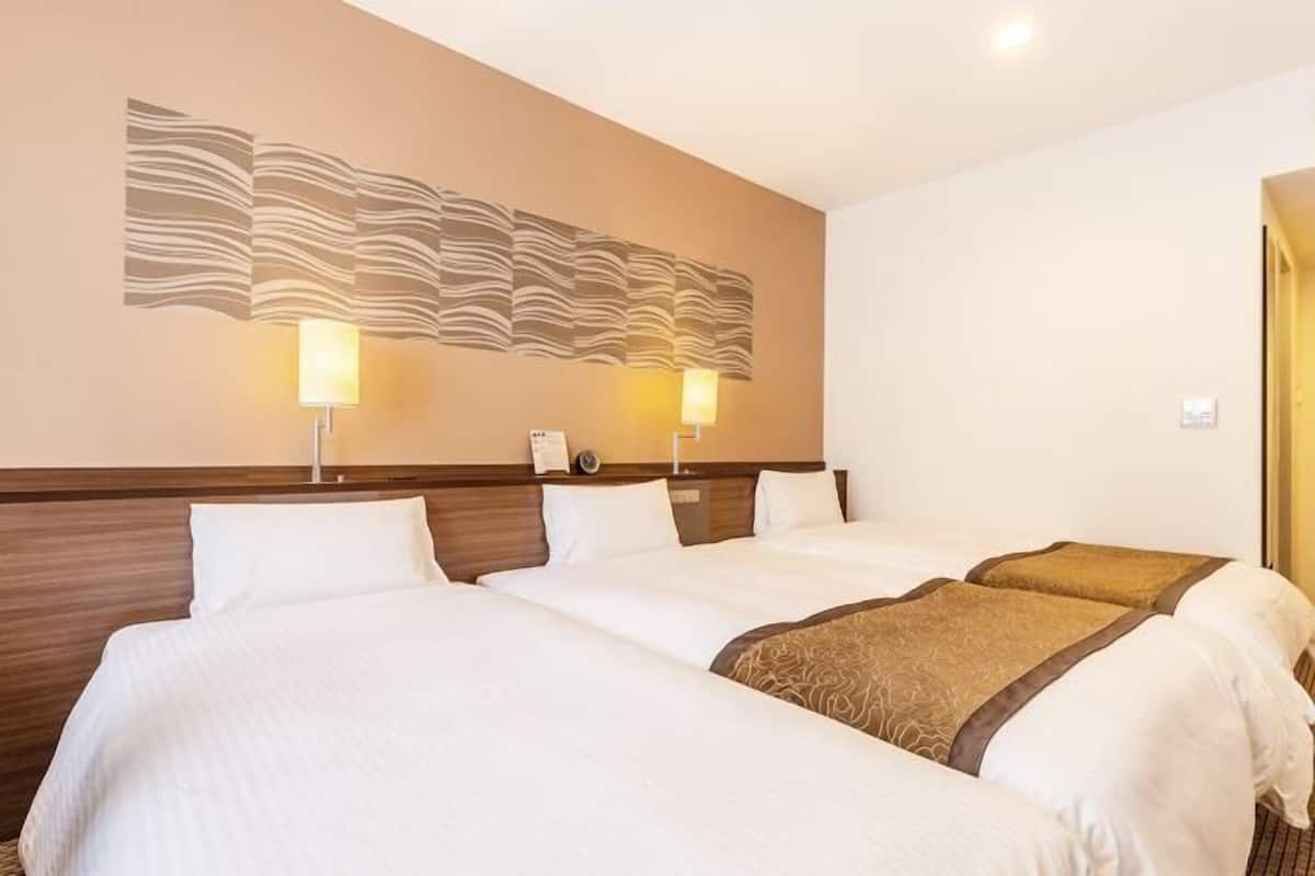 1 bedroom, desk, blackout curtains, iron/ironing board