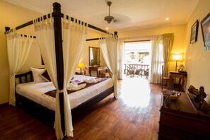 Premium bedding, pillow-top beds, in-room safe, individually decorated