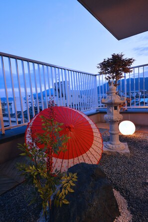 Design Twin Room (Japanese Style Twin 'Flower') | Terrace/patio - Hana Hotel (Kyoto)