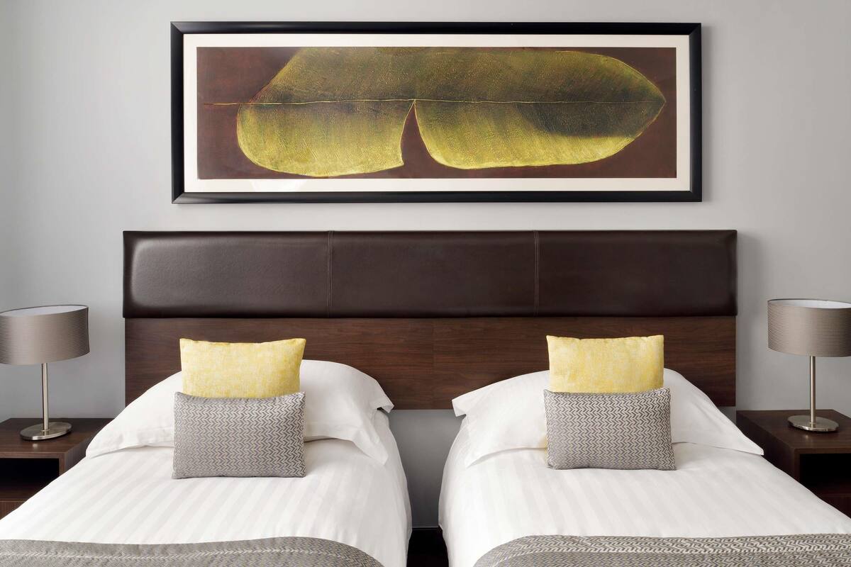 In-room safe, desk, laptop workspace, soundproofing