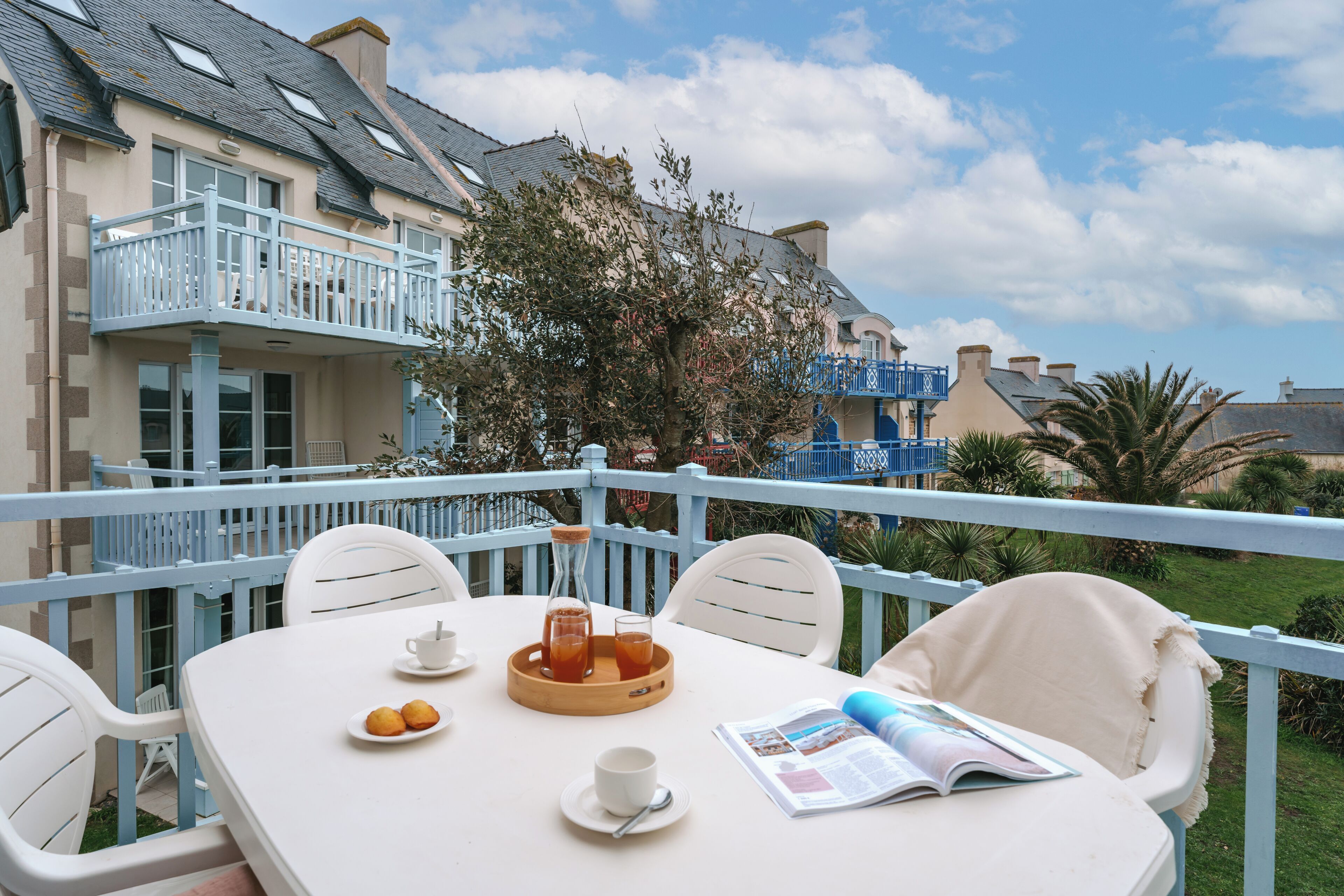 Appartement, 2 slaapkamers, balkon, uitzicht op zee | Terras