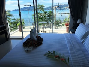 Exclusive-Studio, Meerblick, Meerseite | 1 Schlafzimmer, Minibar, Zimmersafe, Schreibtisch