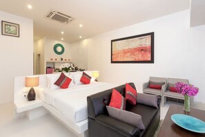 Villa with Private Pool | Premium bedding, down duvets, pillow-top beds, minibar - Grand Bleu Ocean View Pool Suite (Kamala)