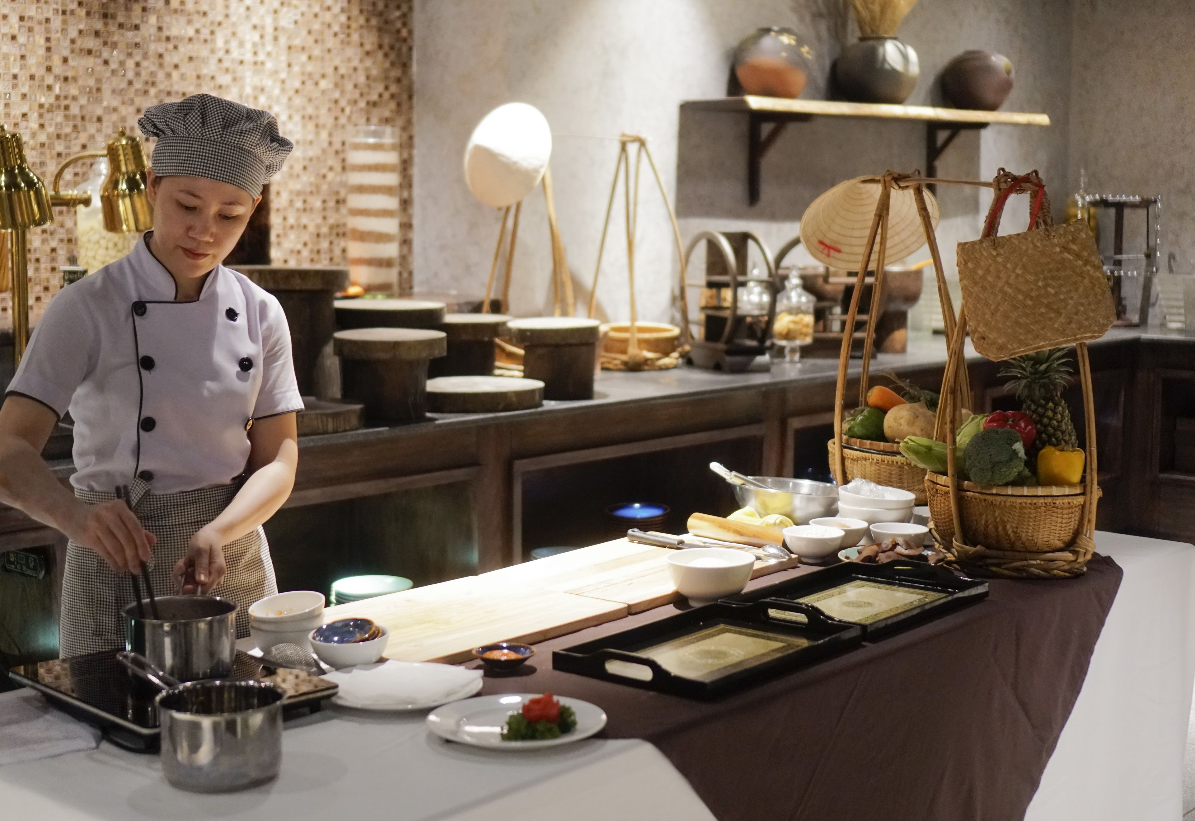 breakfast, lunch, dinner served; vietnamese cuisine, garden views