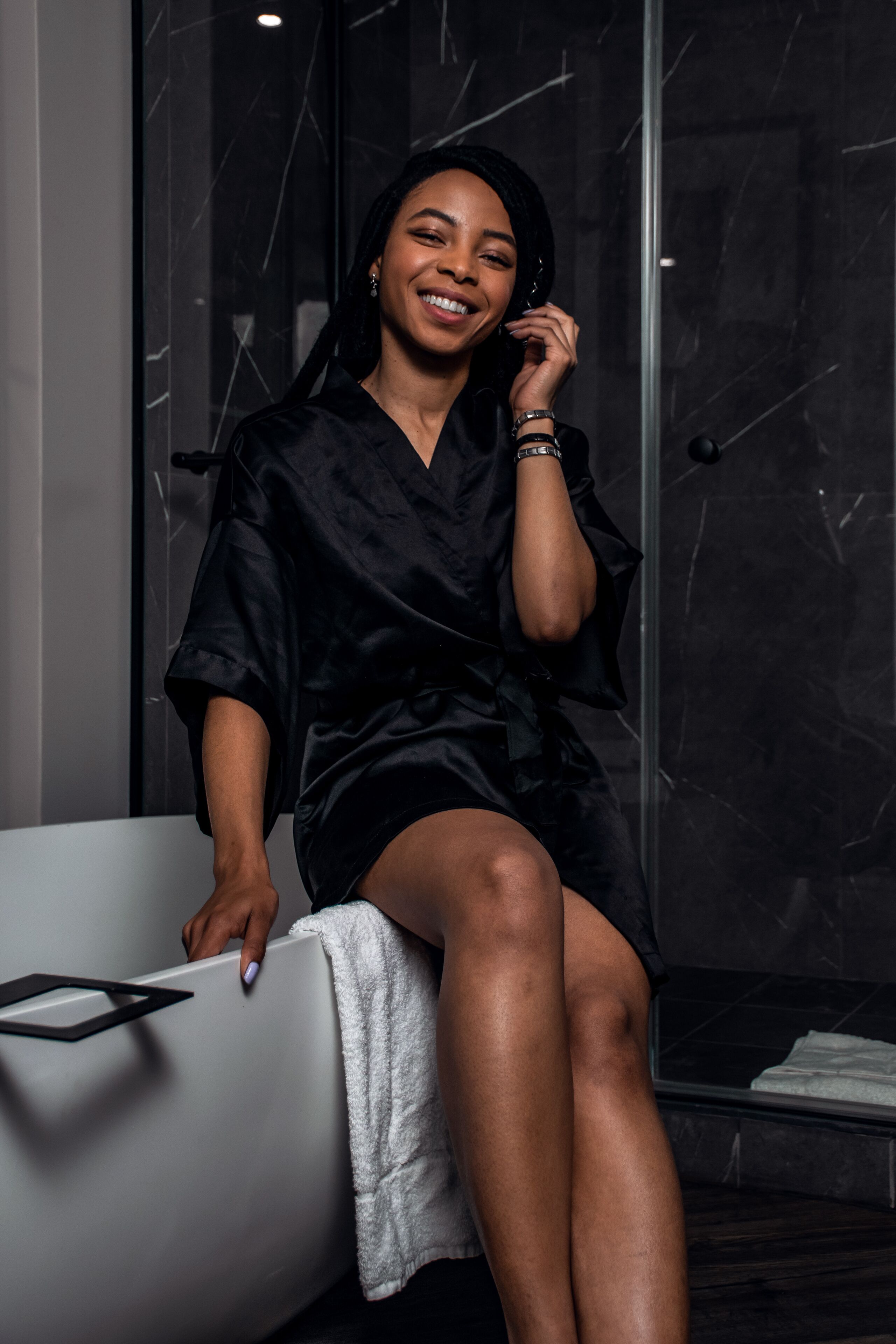 luxury villa | in-room safe, desk, laptop workspace, blackout curtains