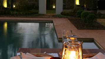 2 outdoor pools, open 7:30 AM to 7:30 PM, pool umbrellas, pool loungers