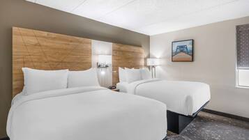 Pillowtop beds, in-room safe, desk, laptop workspace