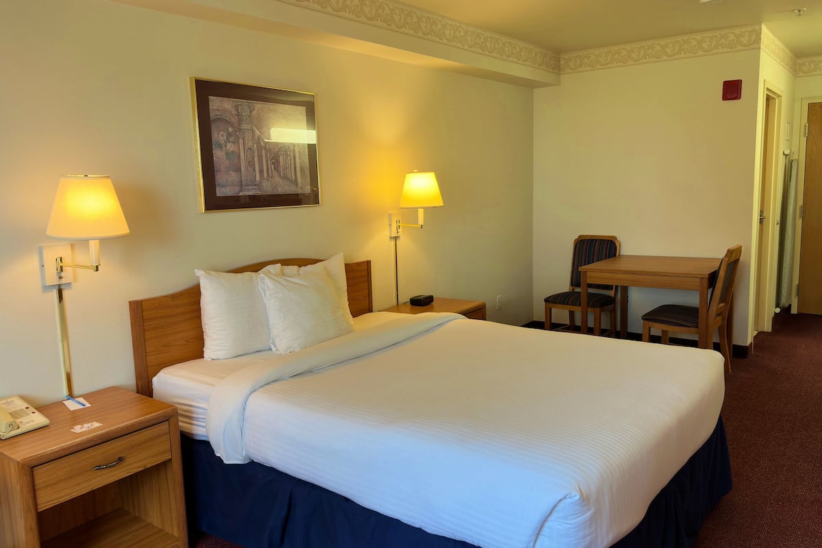 Standard Single Room, 1 Queen Bed, Non Smoking | Blackout drapes, iron/ironing board, free WiFi, bed sheets