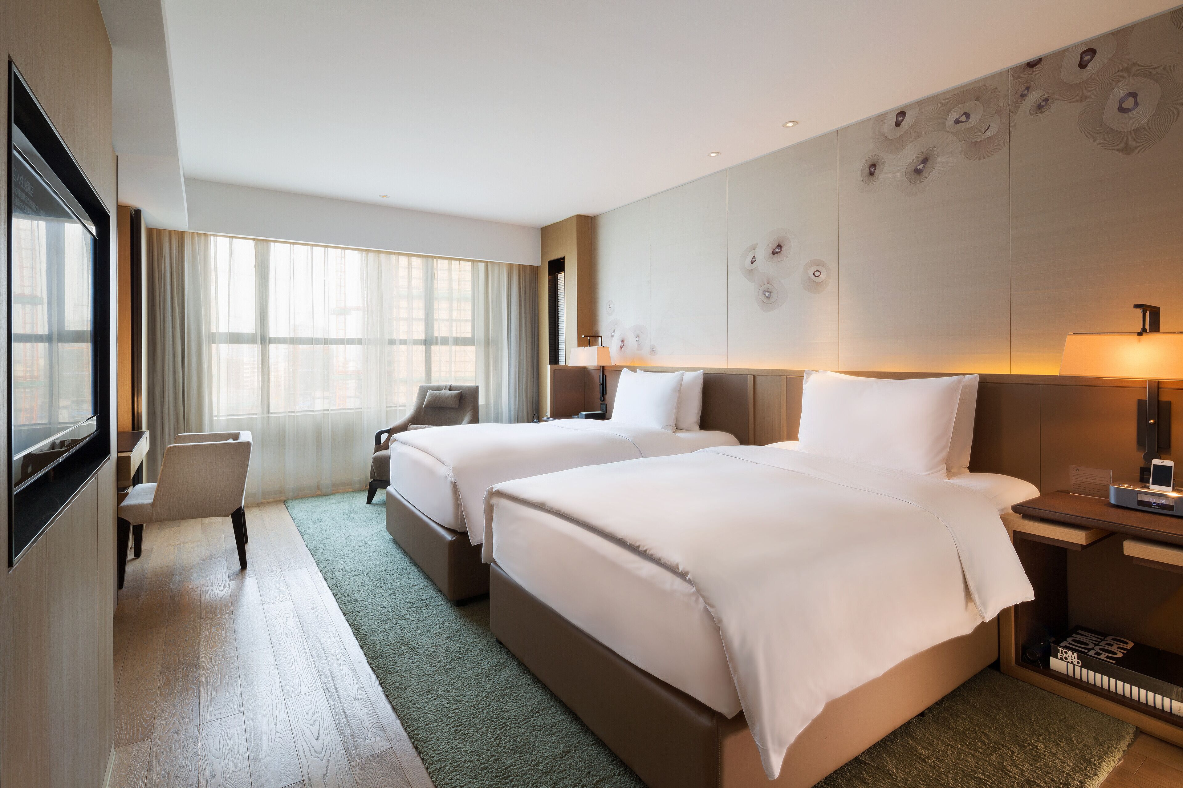 business twin beds room | down duvets, tempur-pedic beds, free minibar, in-room safe