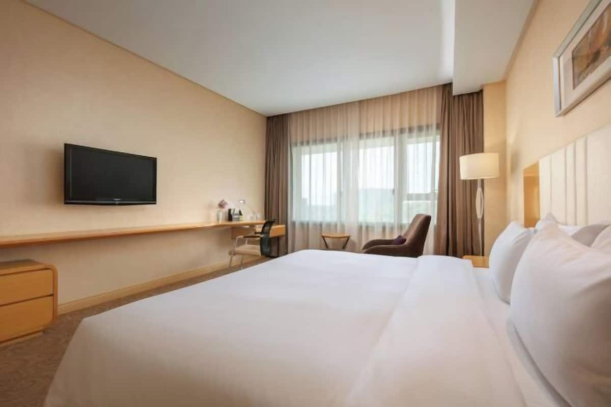 In-room safe, desk, blackout curtains, iron/ironing board