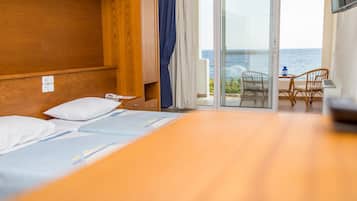 Double Twin, Sea View | Rideaux occultants, chambres insonorisées, fer et planche à repasser