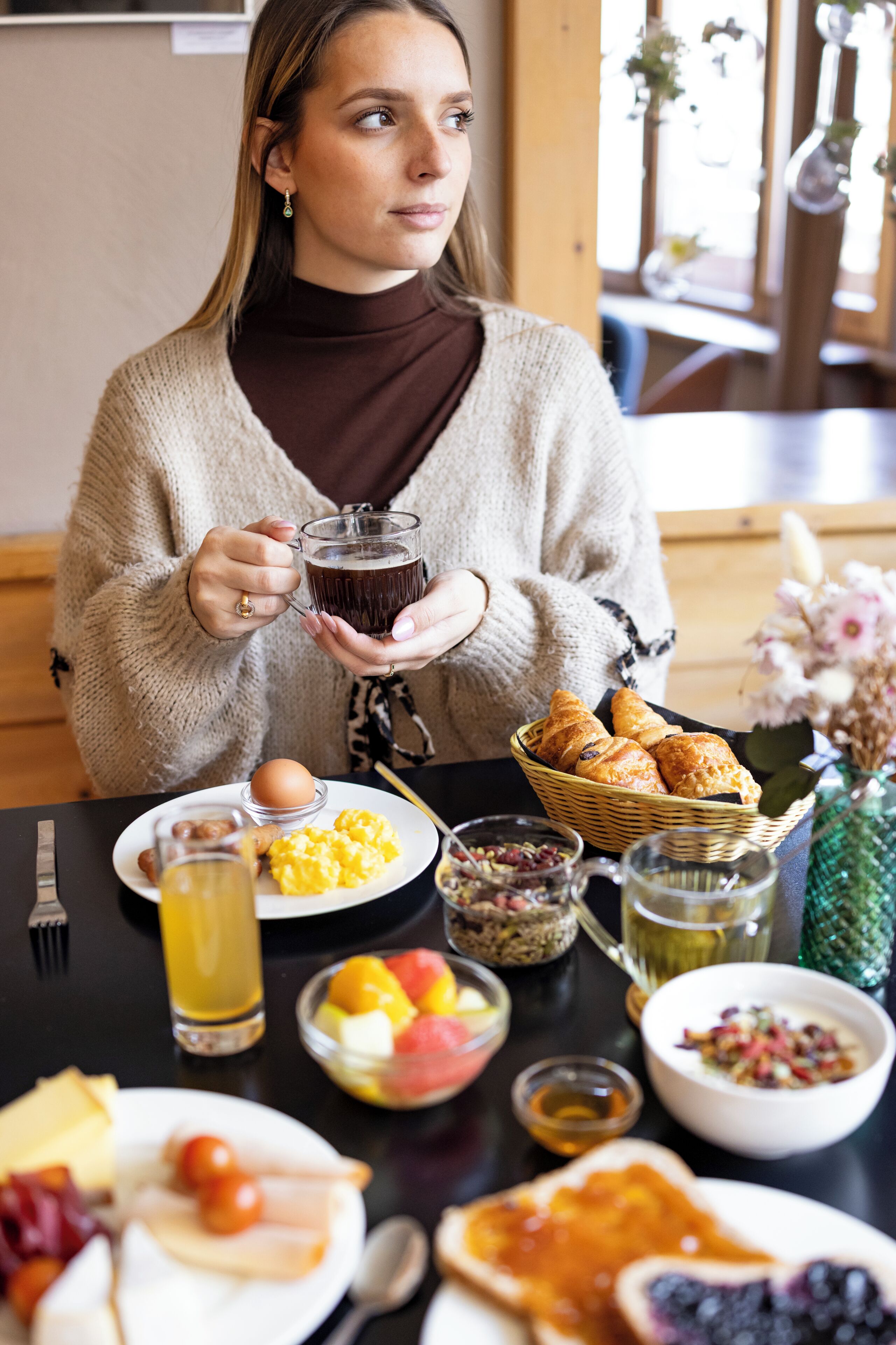 Frukostbuffé varje dag (EUR 16 per person)