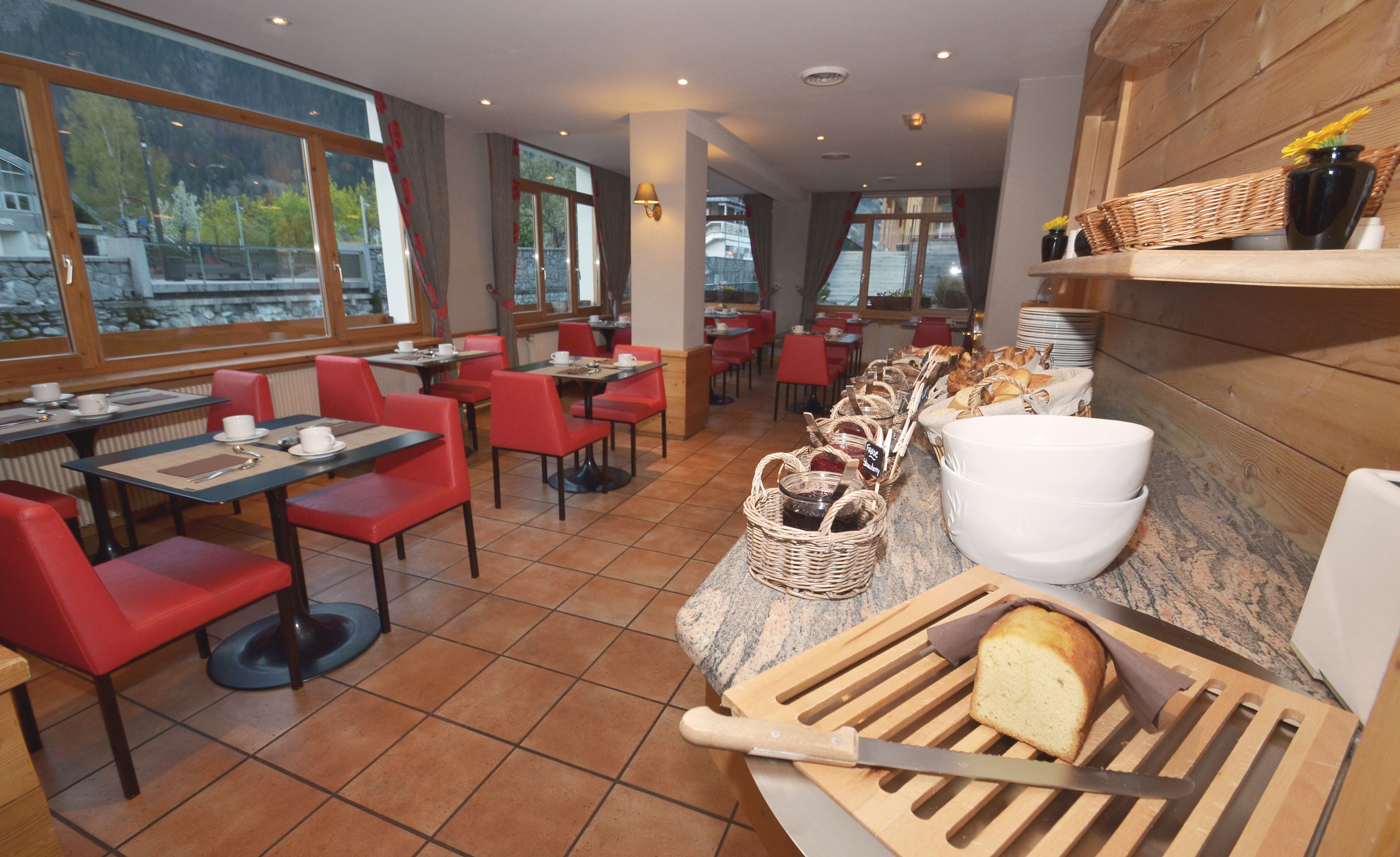 daily buffet breakfast (eur 12 per person)