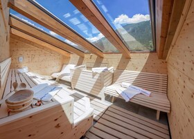 Ático Deluxe, 4 habitaciones, sauna, vistas a la montaña (Private Spa & rooftop Terrace) | Ropa de cama de alta calidad, colchones Select Comfort, caja fuerte