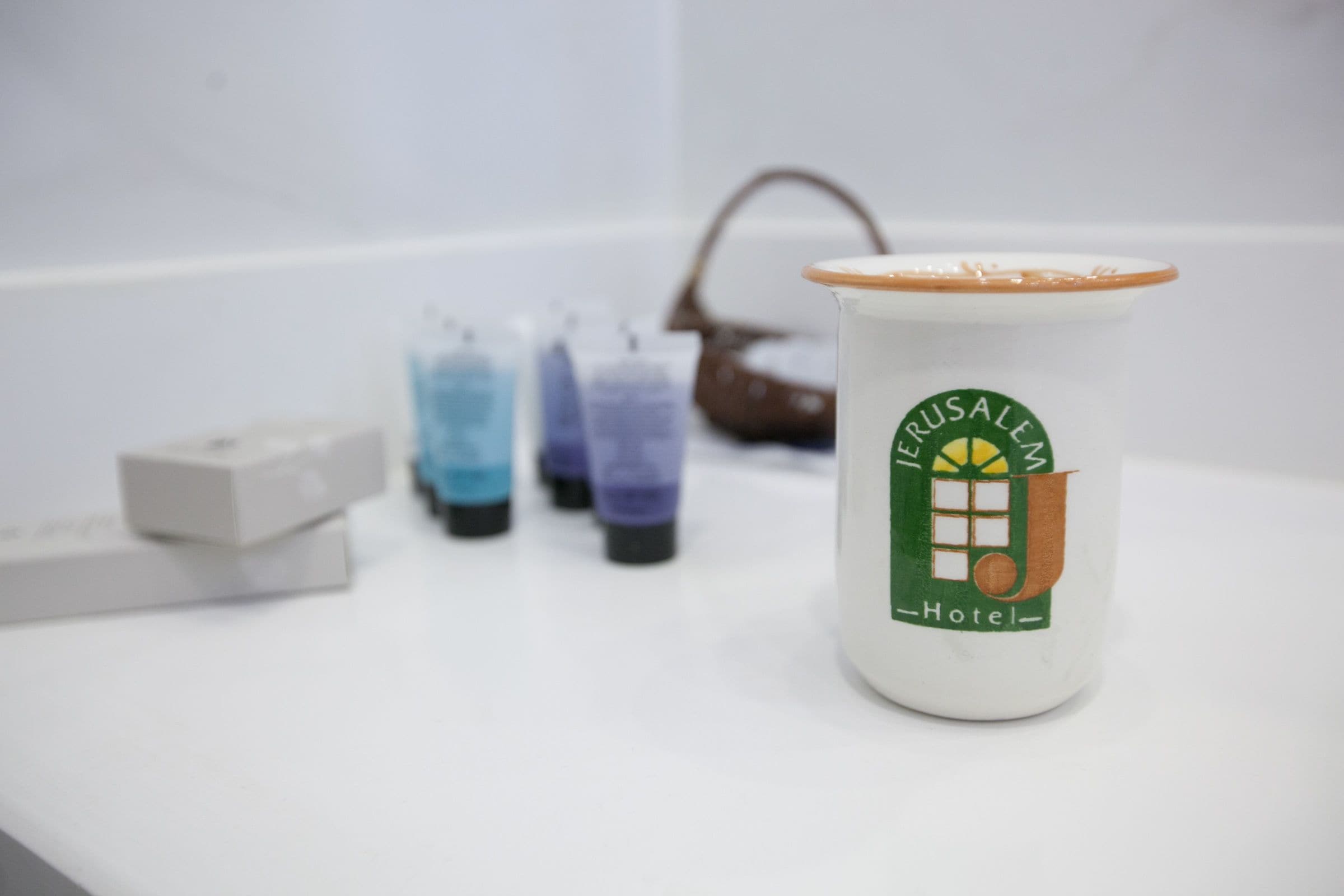 free toiletries, hair dryer, slippers, towels