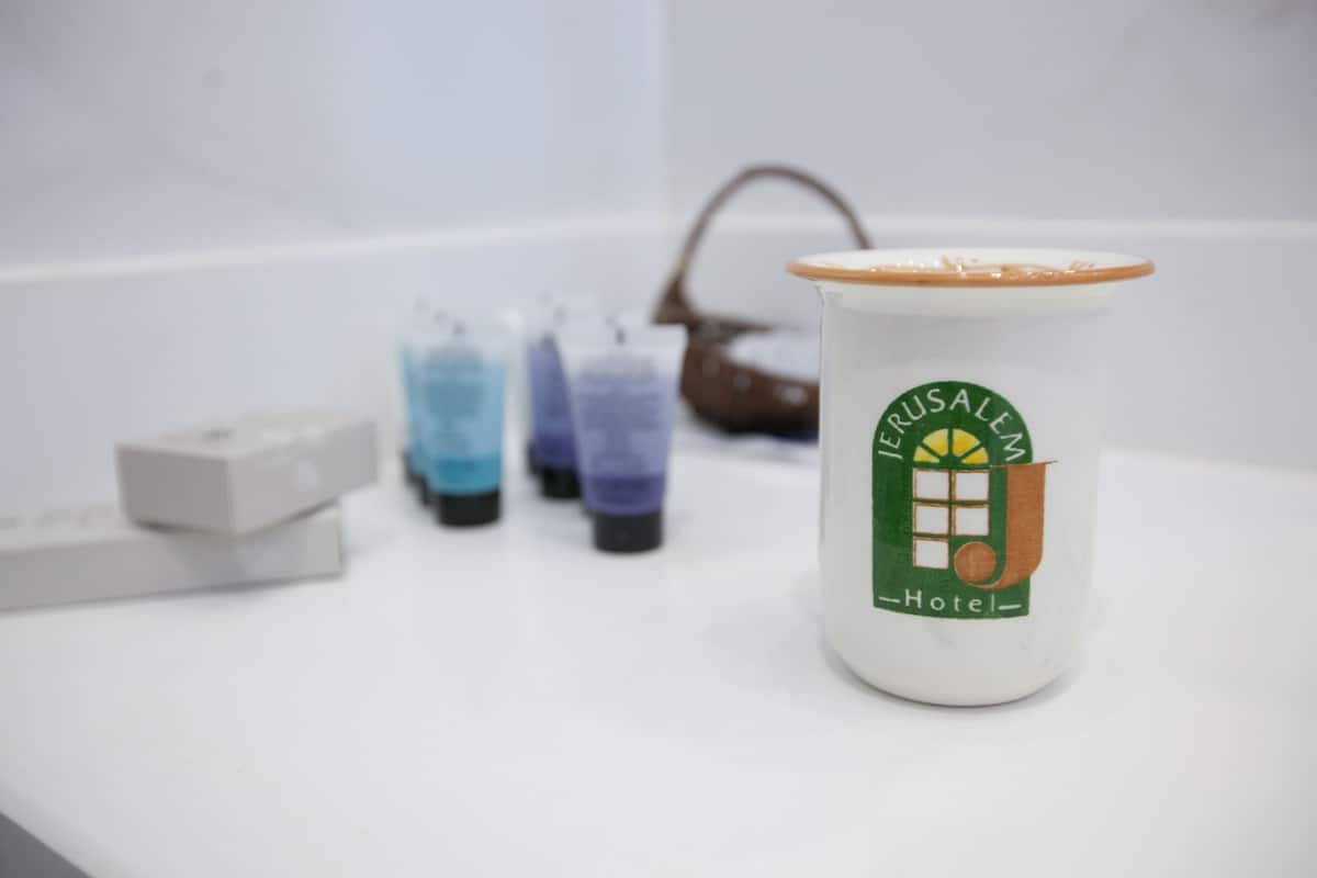 free toiletries, hair dryer, slippers, towels