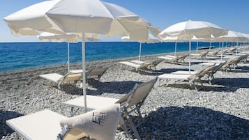 Private beach, beach shuttle, sun-loungers, beach umbrellas