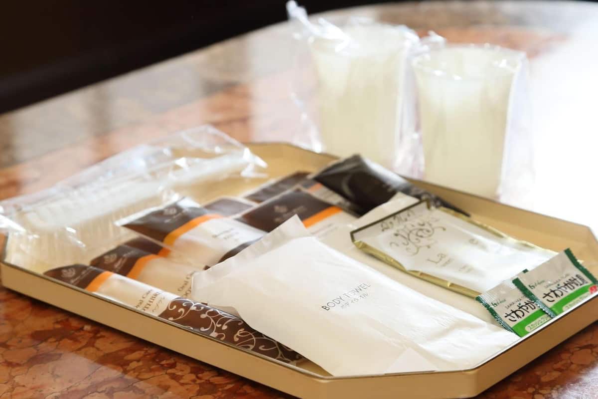 separate bathtub and shower, free toiletries, hair dryer, dressing gowns