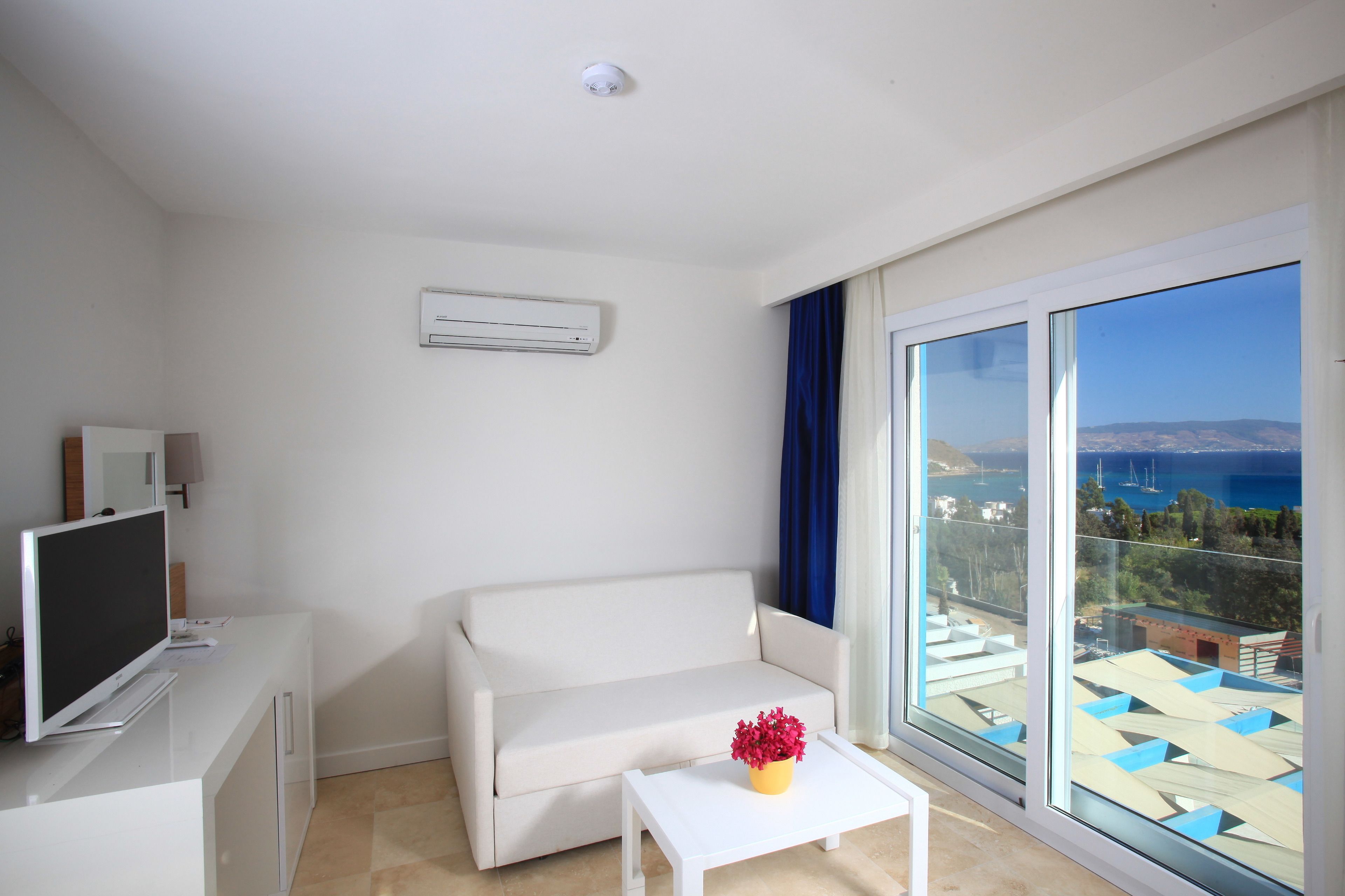 club room sea view | living area | lcd tv