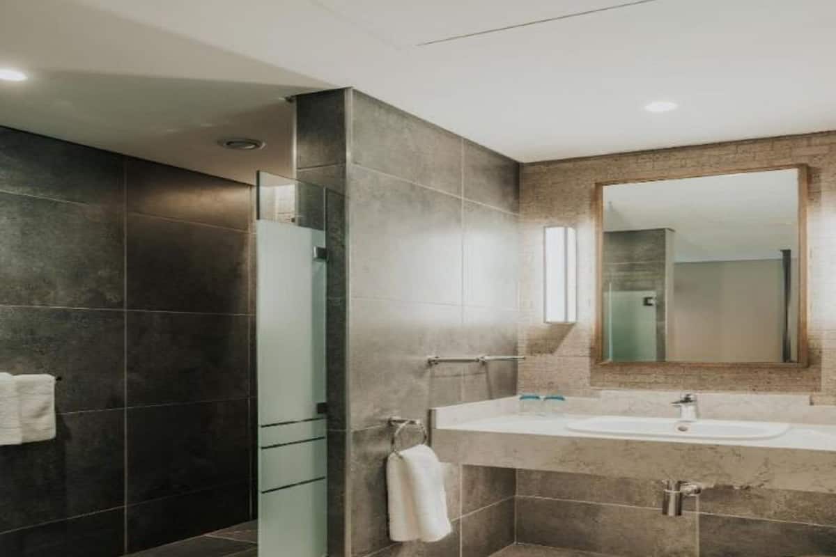 free toiletries, hair dryer, towels, soap