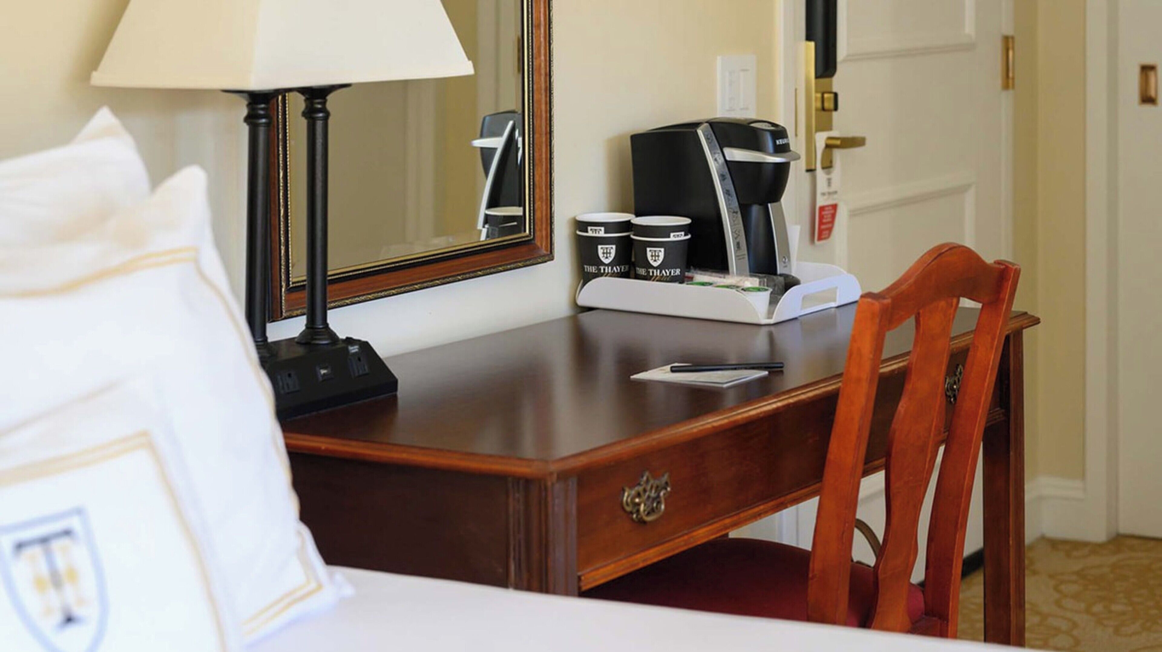 premium bedding, in-room safe, desk, blackout curtains