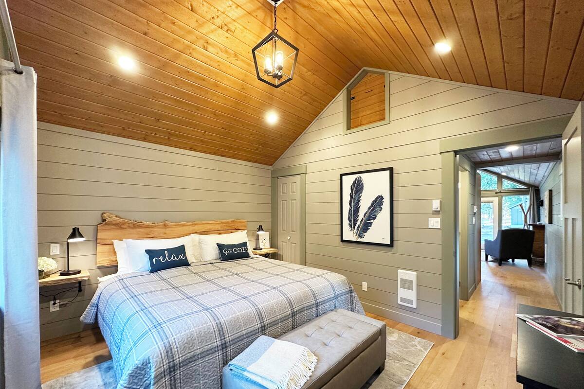 舒適小屋 | 高級寢具、熨斗/熨衣板、免費無線上網、獨特裝潢