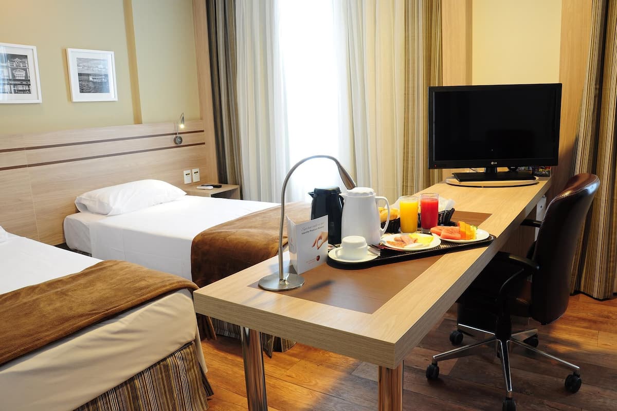 Minibar, in-room safe, desk, blackout curtains