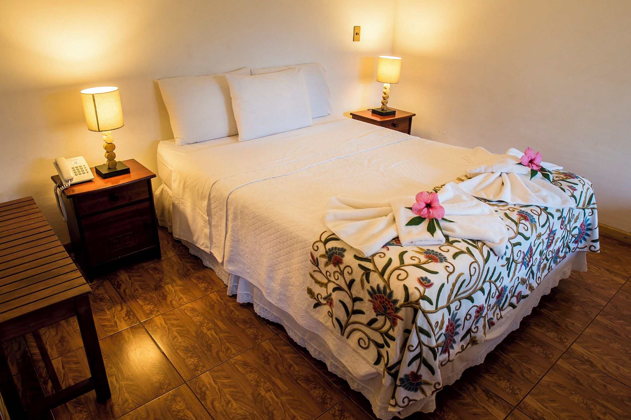 Premium bedding, pillowtop beds, in-room safe, individually decorated