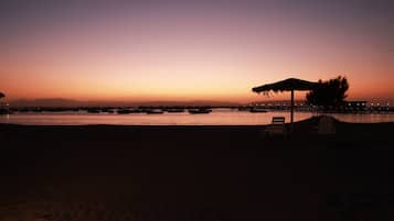 On the beach, beach volleyball