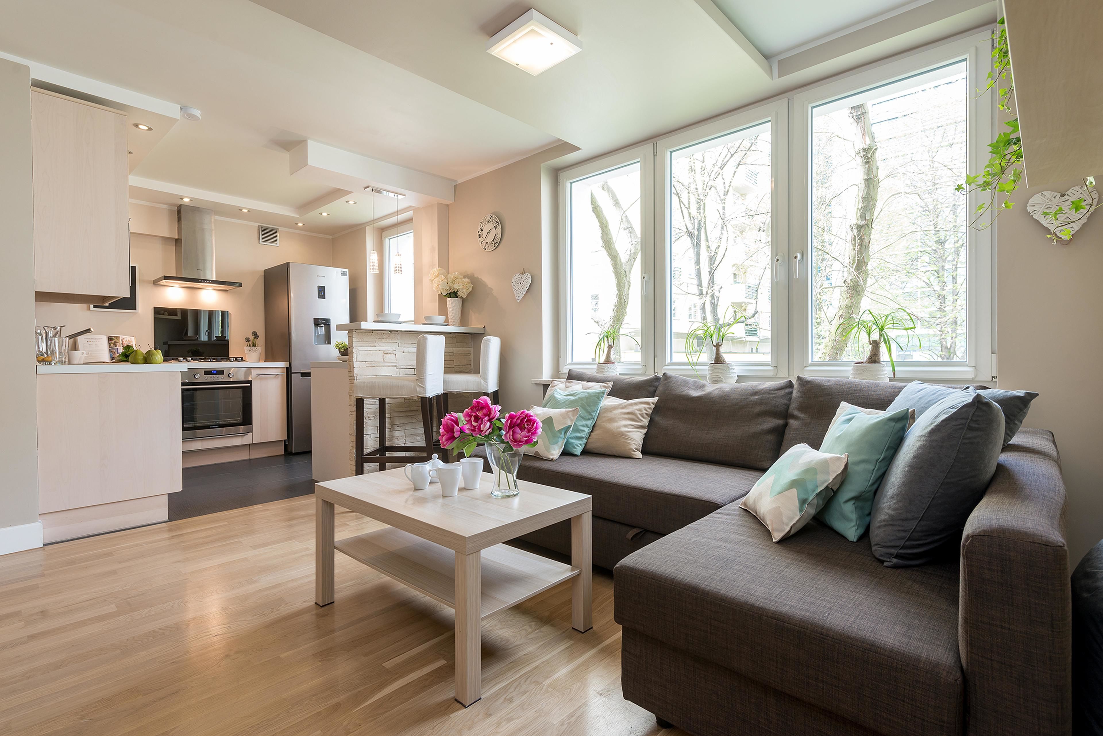 Apartment, 1 Bedroom (at 4 Szczesliwicka Street) | Living area | 21-inch TV with cable channels