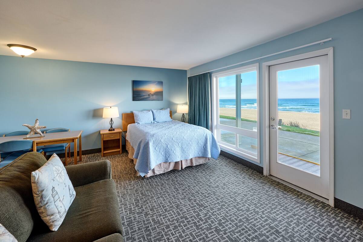 Family Studio, Accessible, Ocean View | Iron/ironing board, WiFi (free), alarm clocks, individually decorated