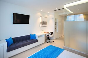 Standard Room | Living area | 42-inch LED TV with satellite channels, TV - The One Boutique Hotel (Carrollton)