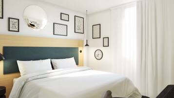 Literie de qualité supérieure, coffres-forts dans les chambres