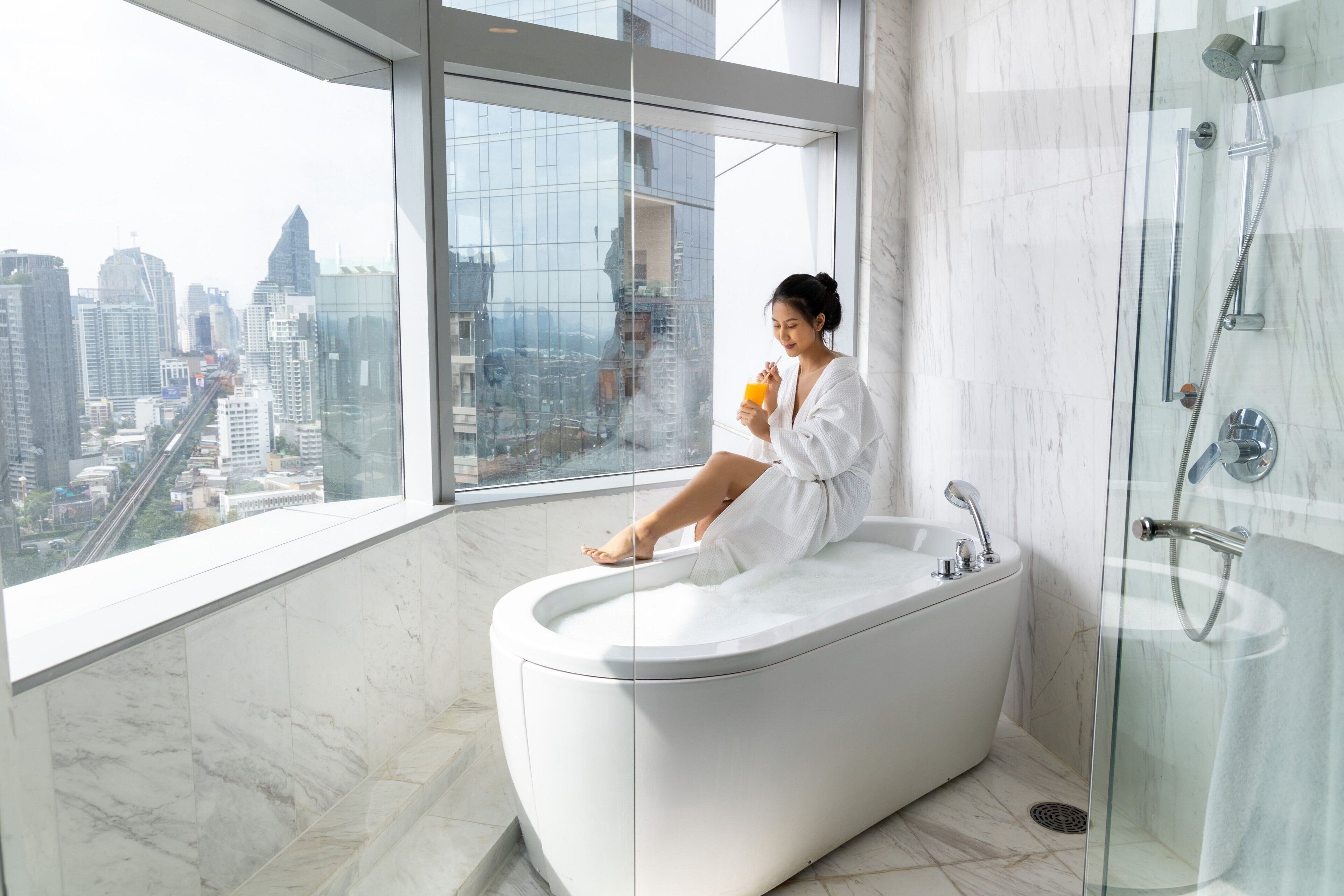 Presidential Suite, 2 Bedrooms | Egyptian cotton sheets, premium bedding, down duvets, minibar