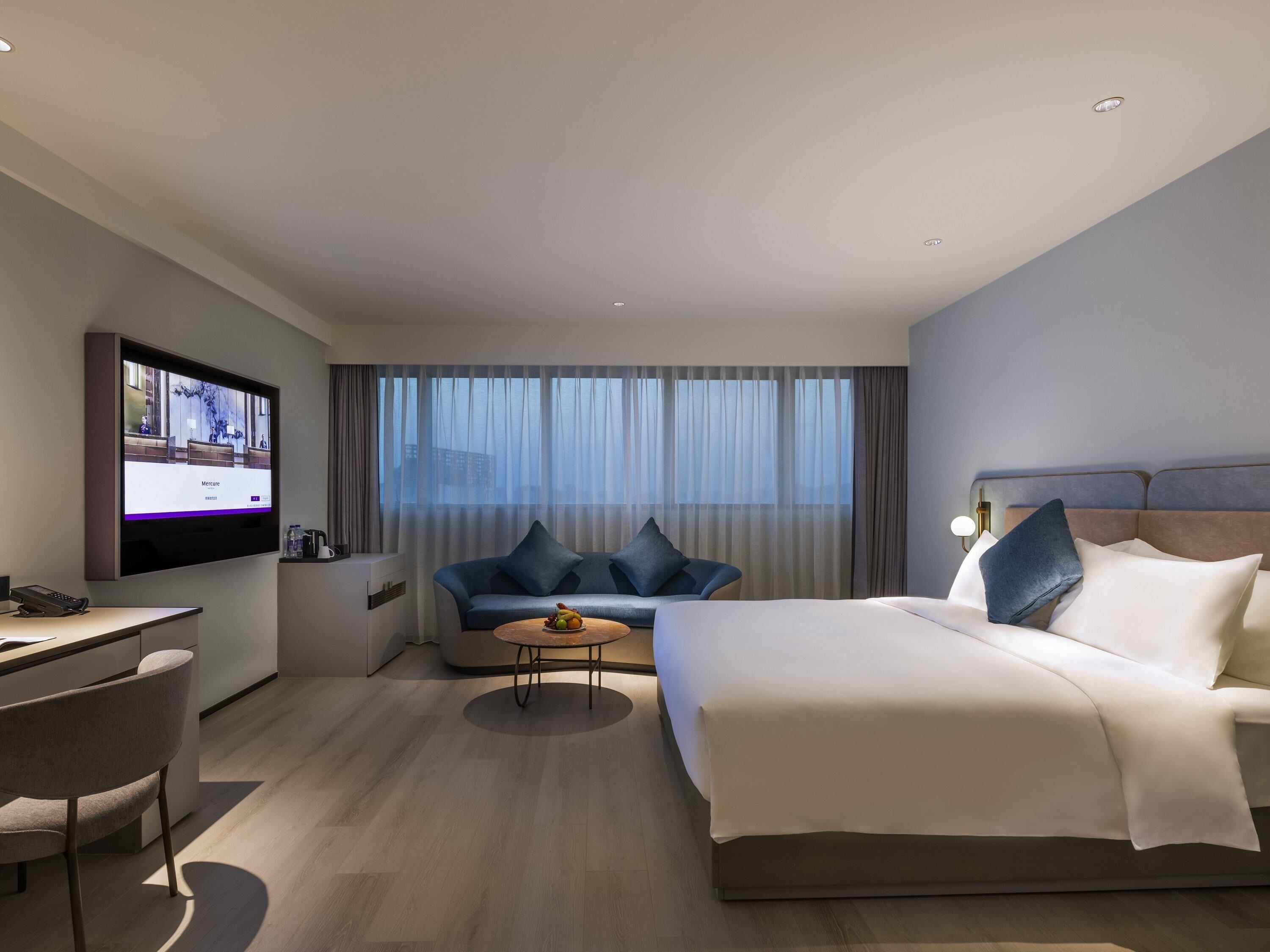 Deluxe Room, 1 Katil Raja (King) | Peralatan tempat tidur premium, gebar bulu kapas, tilam berlapik 