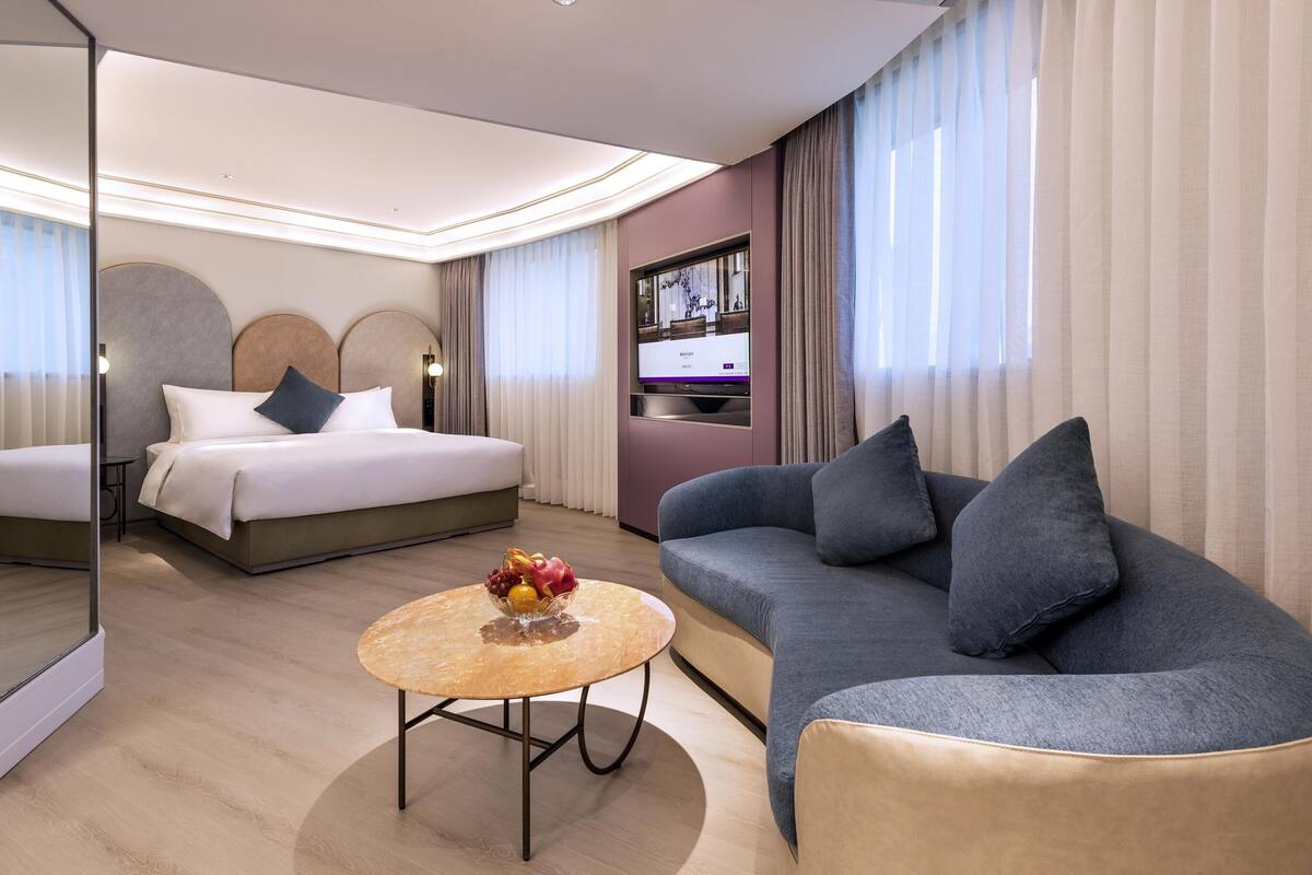Privilege, Phòng, 1 giường cỡ king | Bộ đồ giường cao cấp, chăn bông, nệm có lớp đệm bông, minibar 