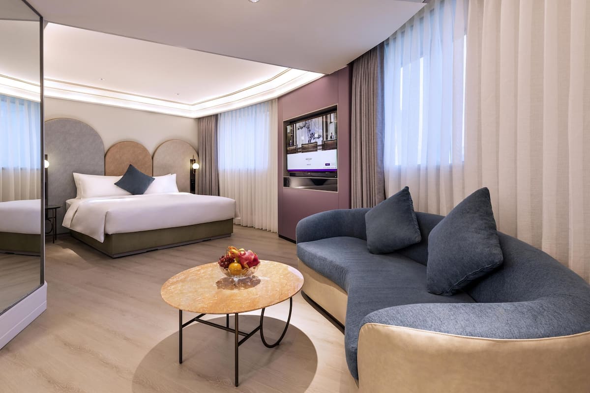 Privilege, Quarto, 1 cama King | Frigobar, cofres nos quartos, ferros/tábuas de passar roupa