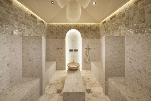 Couples treatment rooms, sauna, hot springs, Turkish bath