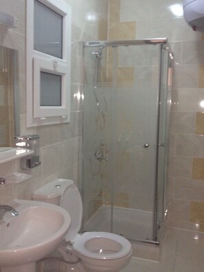 Condo, 2 Bedrooms | Bathroom | Shower, towels - The 3Sis Apartments (Hurghada)