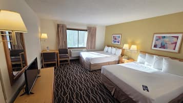 Room, Two Queen Beds, Non Smoking | Desk, blackout drapes, iron/ironing board, free cribs/infant beds